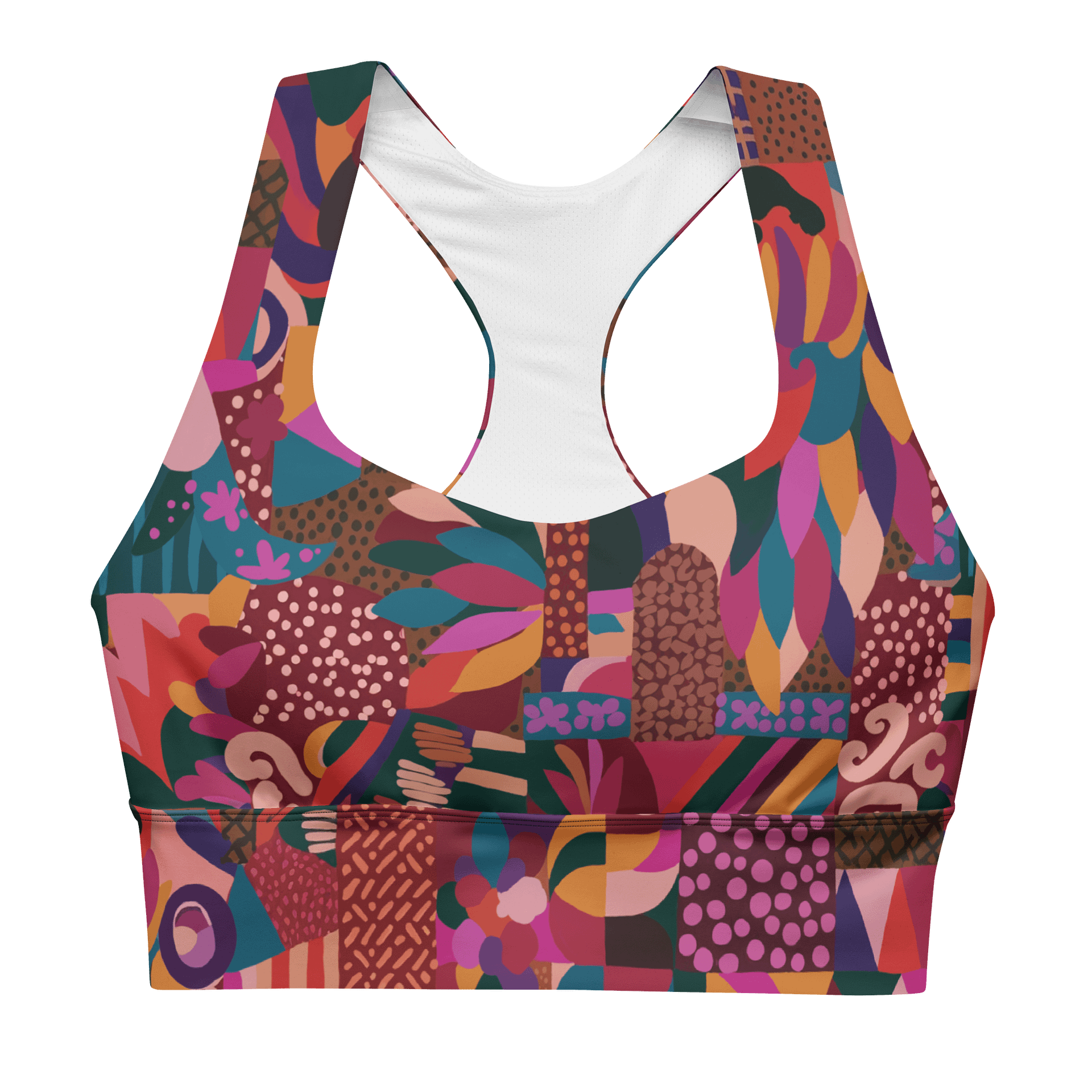 Hight Impact Sport Bra "Abstract African Ethnic Pattern" product image (1)