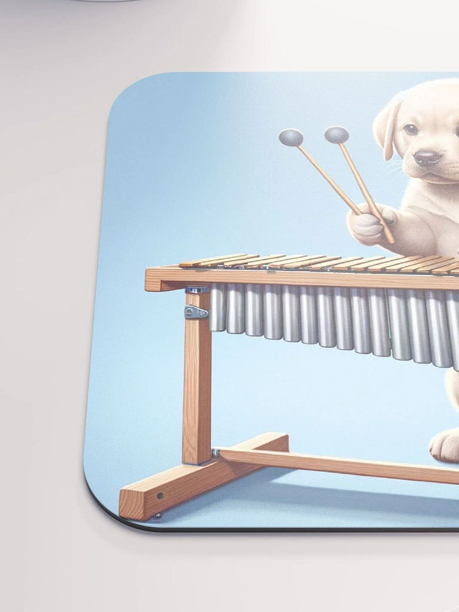 Marimba Playing Puppy Mouse Pad product image (6)