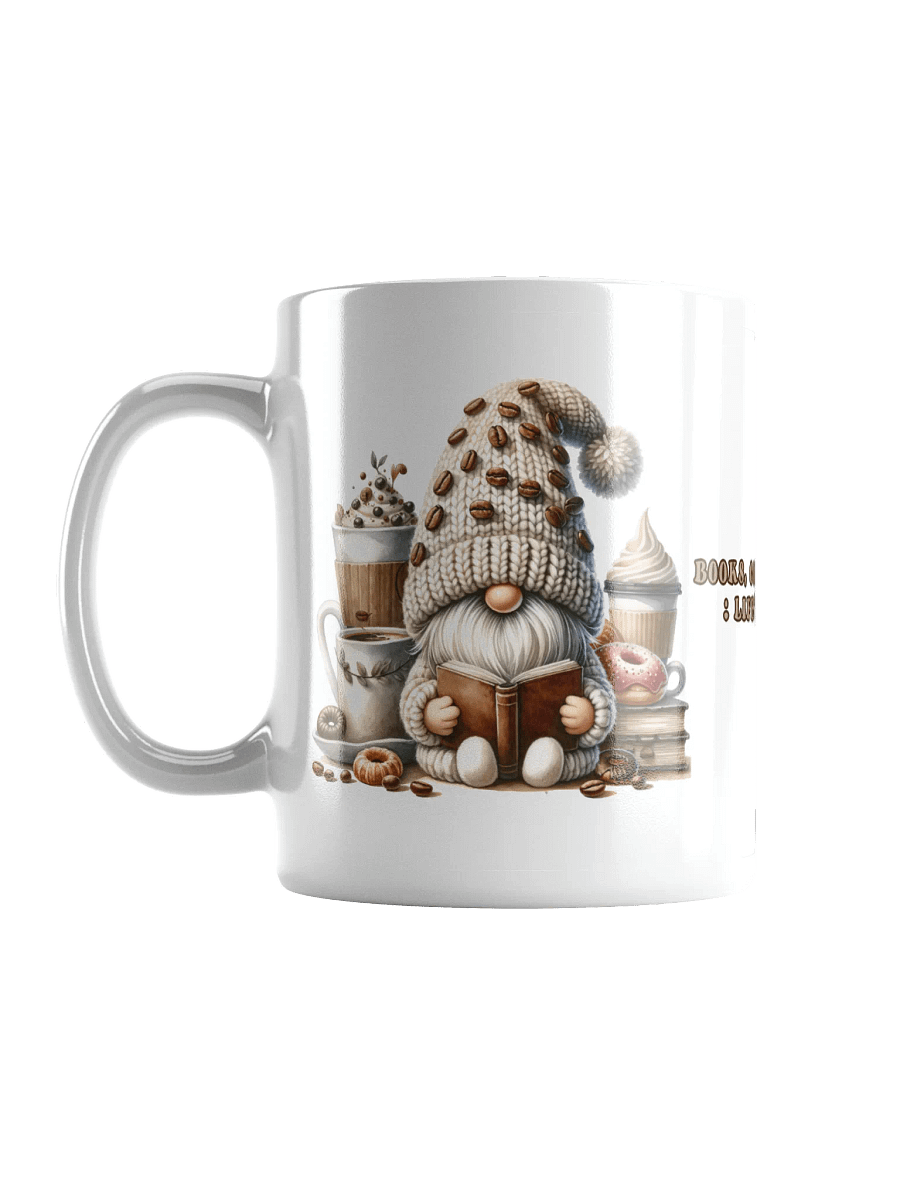 Gnome Books Coffee Donuts Ceramic Mug product image (7)