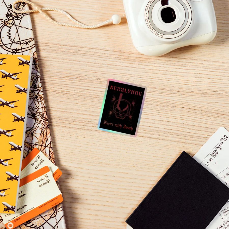 DANCE WITH DEATH HOLOGRAPHIC STICKER product image (7)