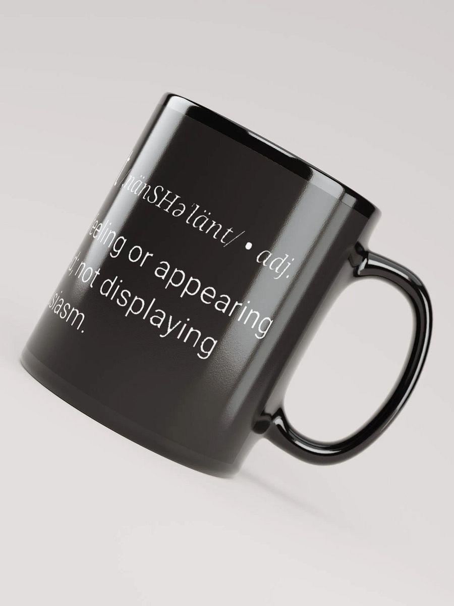 Nonchalant Black Glossy Mug product image (4)