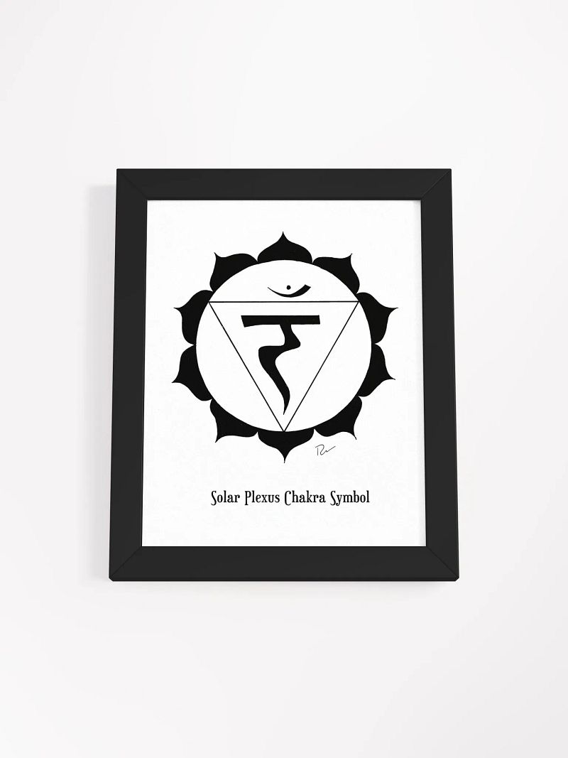 Solar Plexus Chakra Framed Art