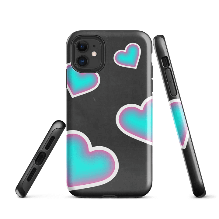 OG Badge Collector Cyan-Pink Heart Phone Case product image (1)