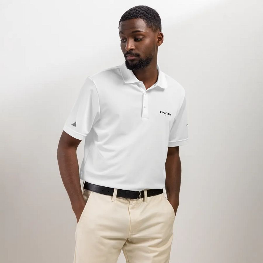 RoccoRox Adidas Polo Tee White product image (8)