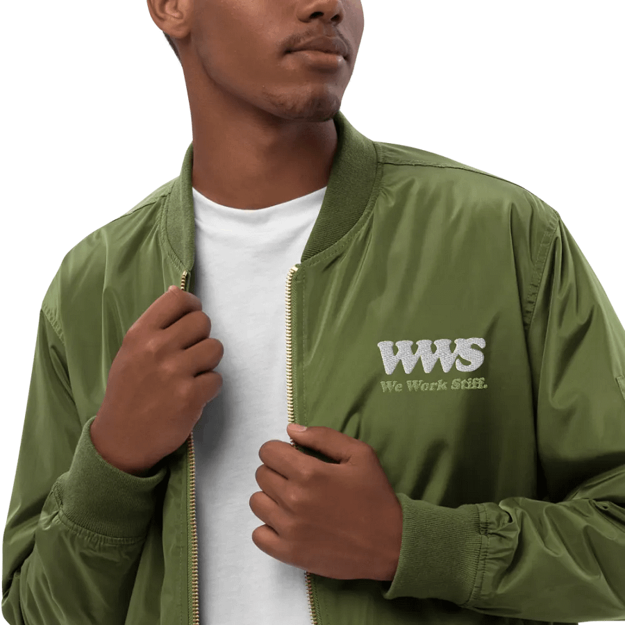 We Work Stiff Green Bomber product image (7)