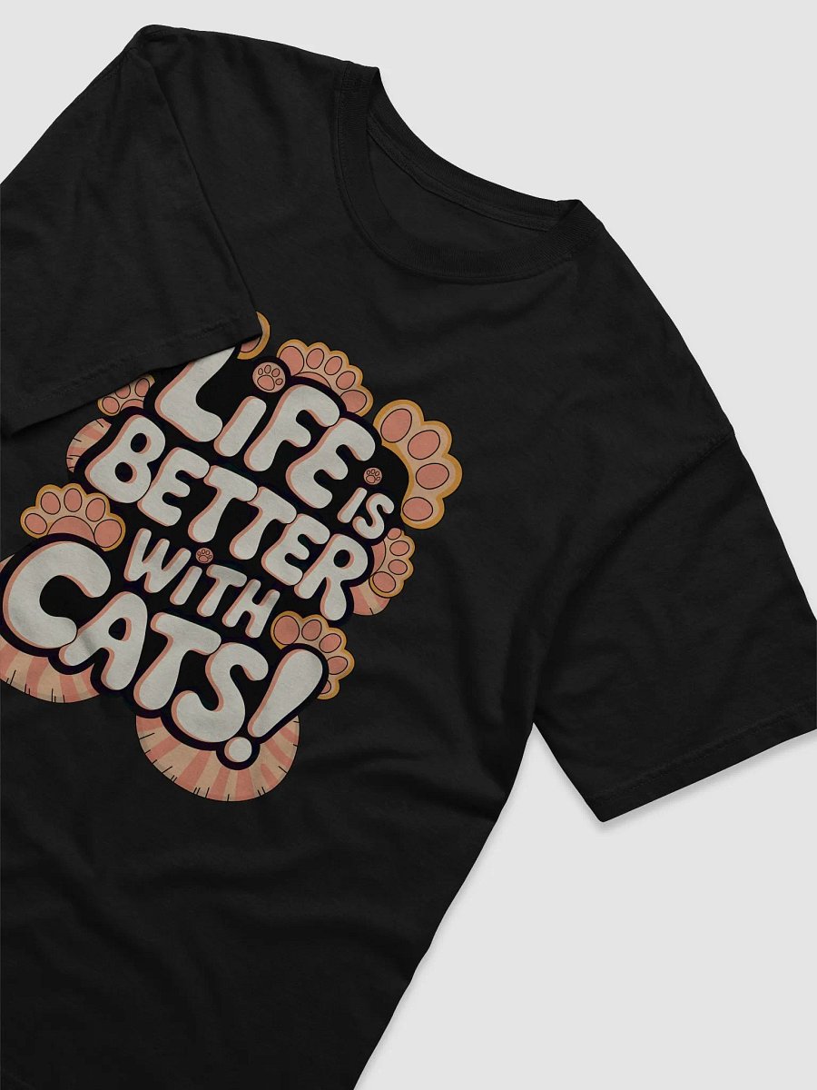 'LIFE IS BETTER WITH CATS!' t-shirt product image (35)
