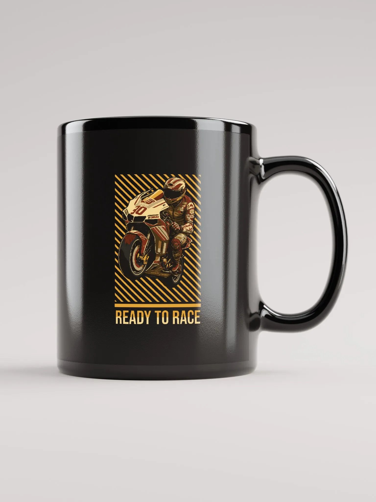 Ready To Race Black Mug product image (1)