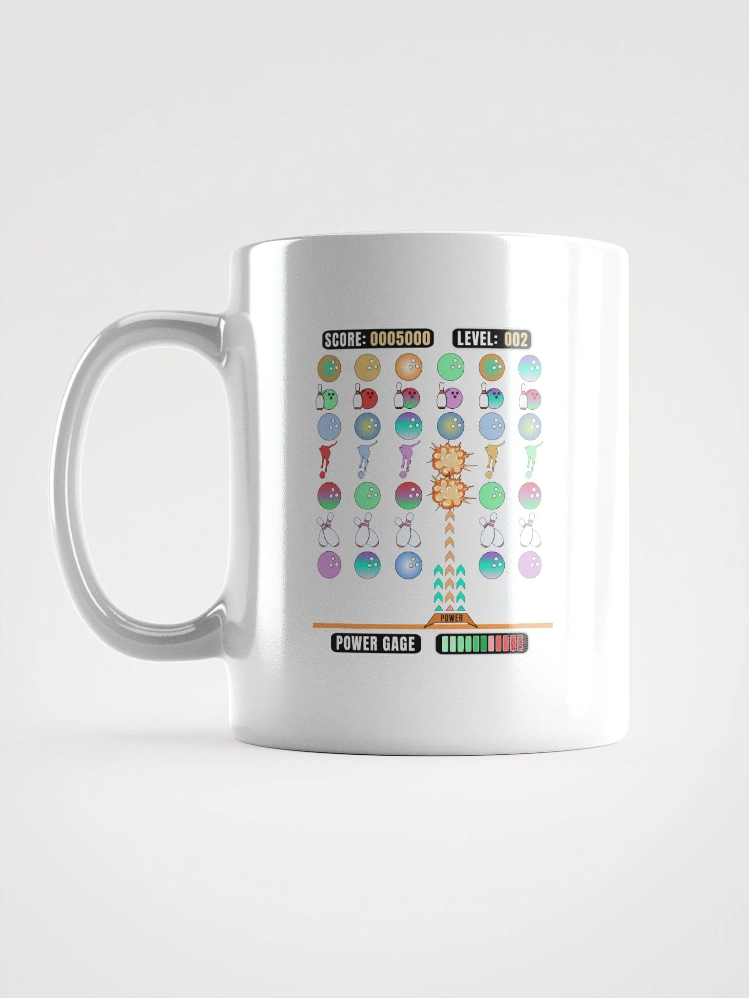 Space Invader Game Bowling Explosive Bonanza Mug product image (1)