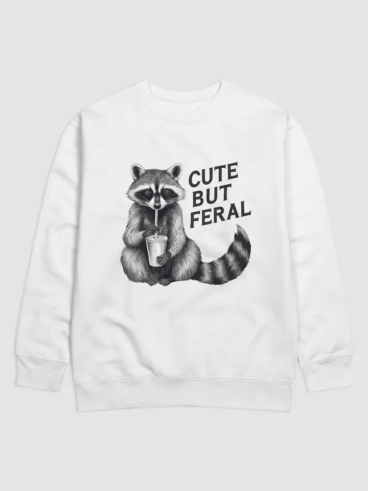 Cute But Feral Raccoon Sweatshirt product image (1)