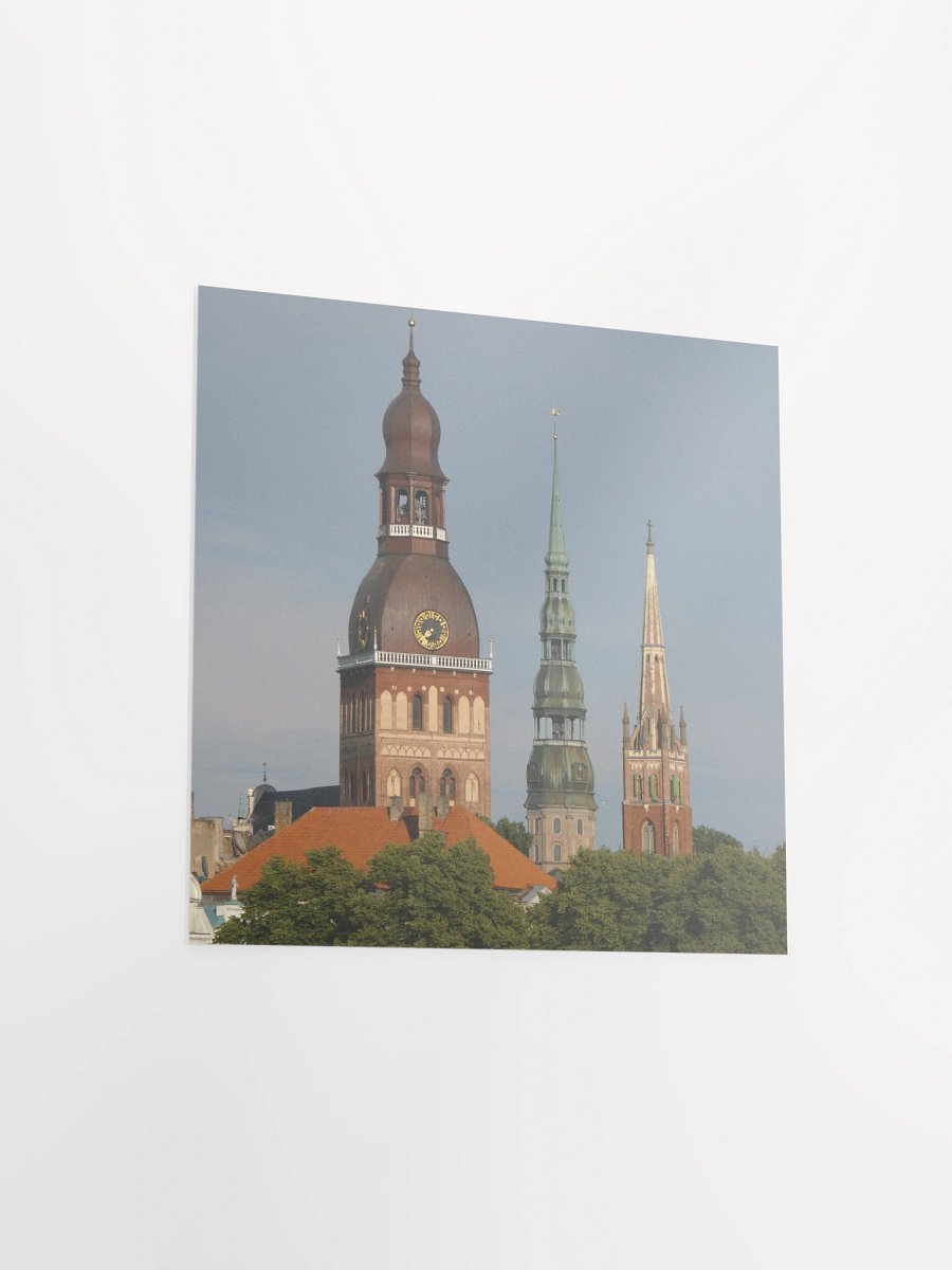 Riga - Old Town church steeples from Vansu Bridge Viewpoint - Print/Poster product image (9)