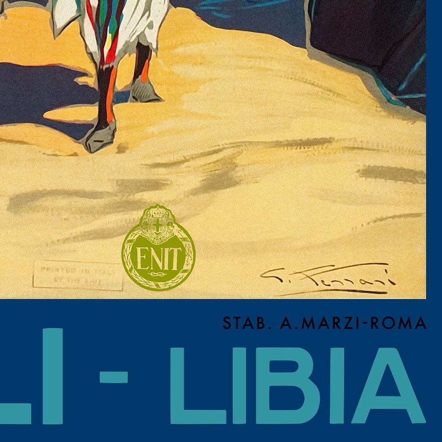 Tripoli, Libya (ENIT, 1930) — retro vintage travel poster, retro travel art, retro travel wall art product image (6)
