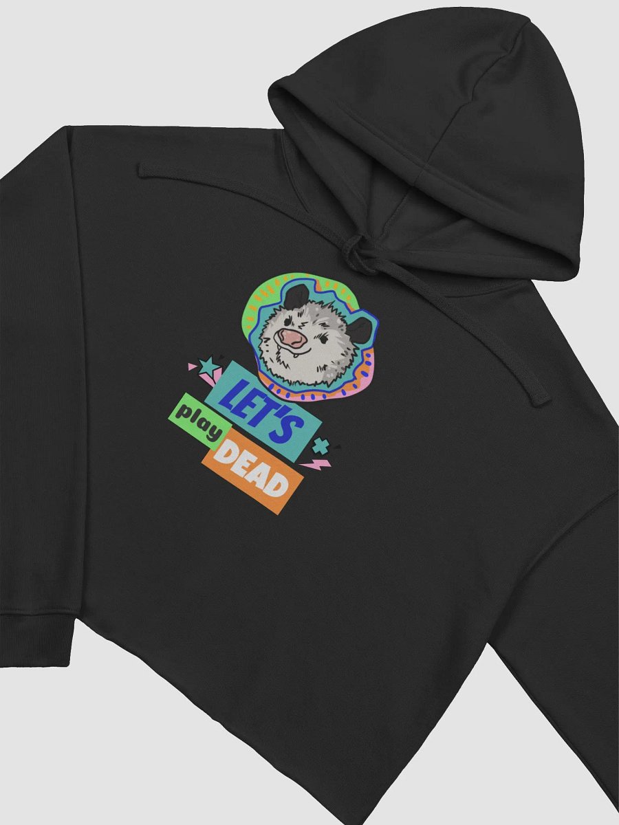 Let's Play Dead fleece crop hoodie product image (4)