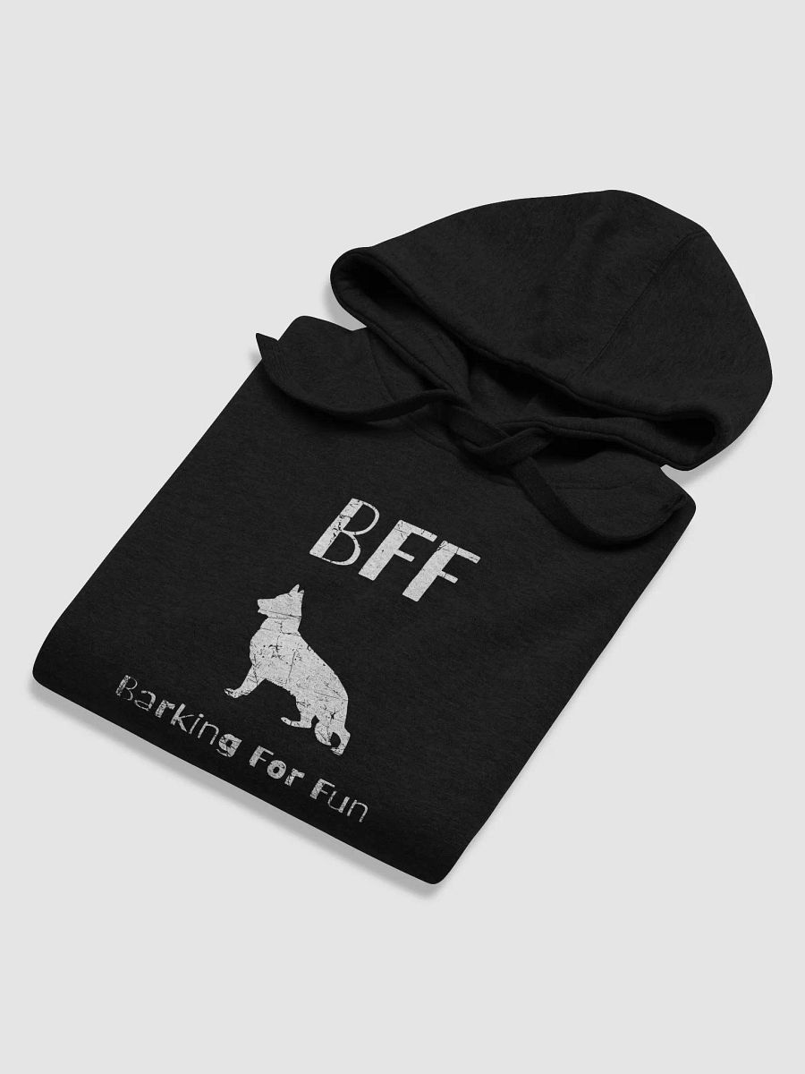German Shepherd BFF Barking for fun, noisy dog, funny pun, cute joke, unisex hoodie product image (5)