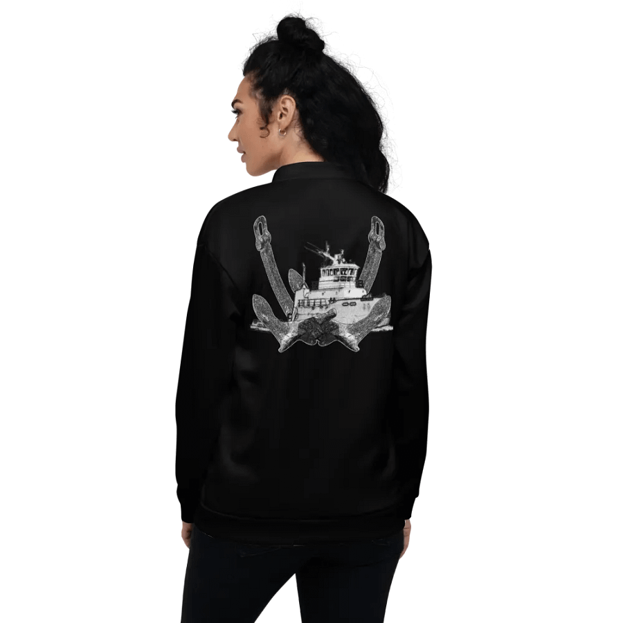Twin Anchor Titan tug Black Bomber Jacket product image (6)