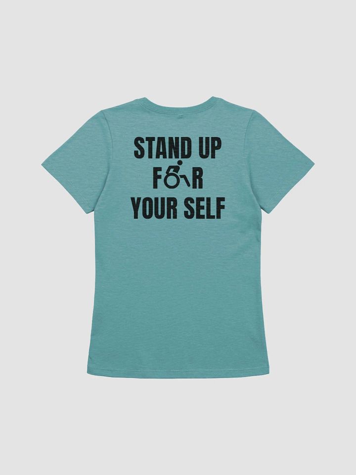 Stand Up For Your Self Teal Women's Tee product image (2)