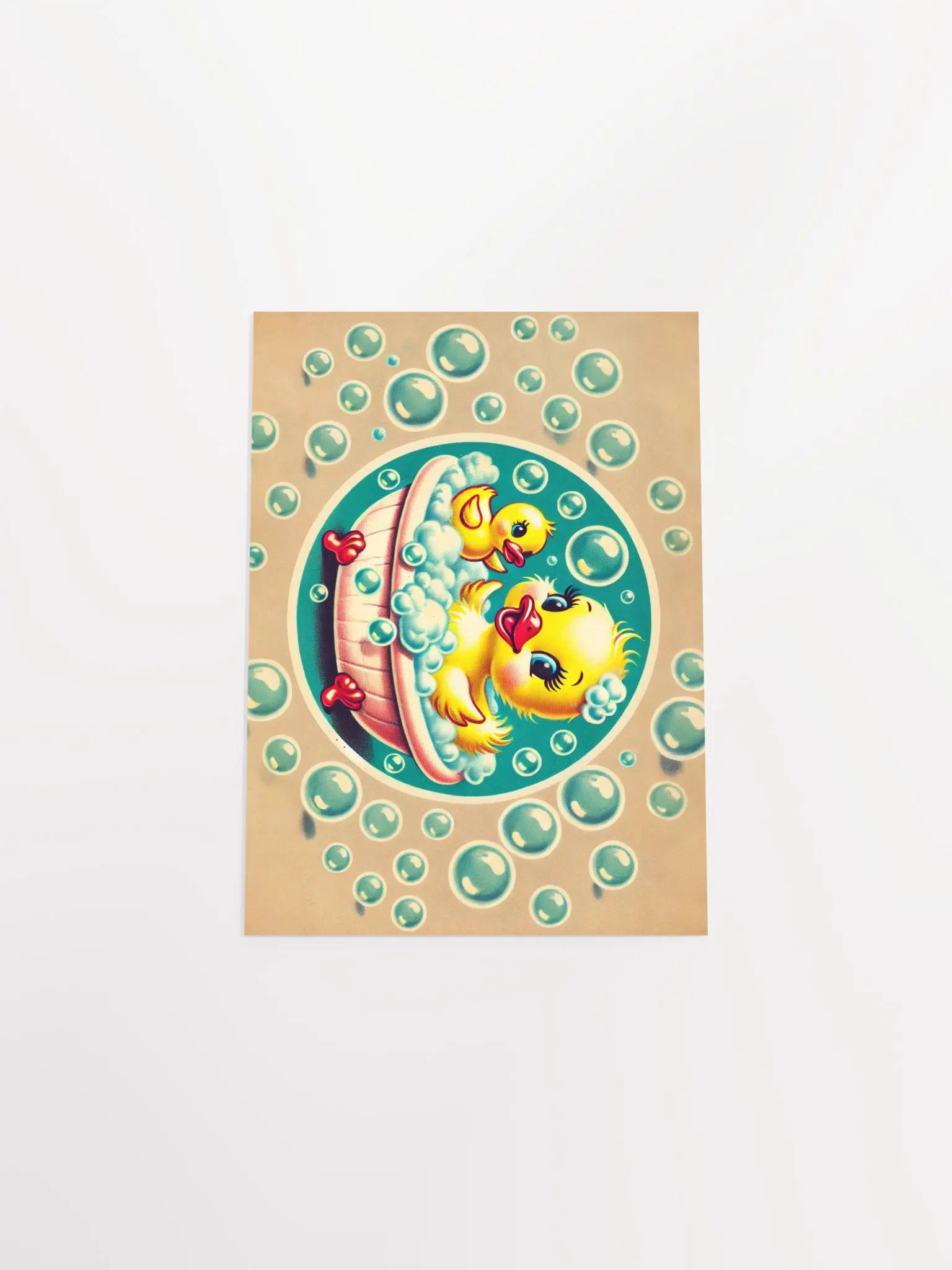 Ducky in a Bubble Bath Premium Matte Poster product image (22)