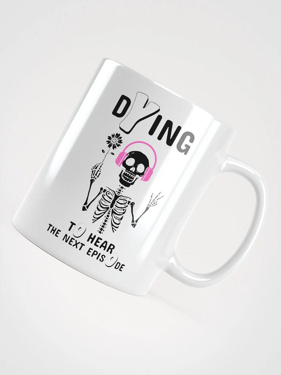 Skeleton Listening To A True Crime Podcast Coffee Mug product image (5)