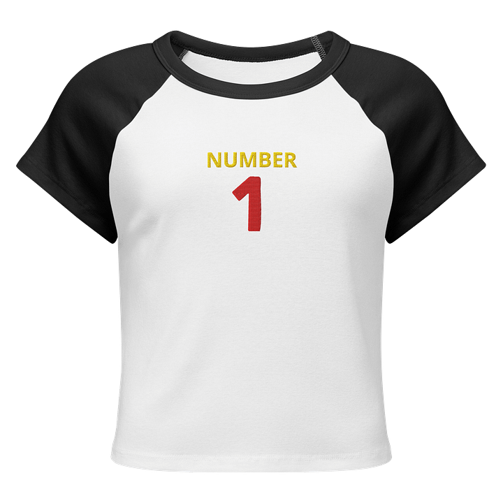Vintage Sporty Number 1 Raglan Baby Tee product image (1)