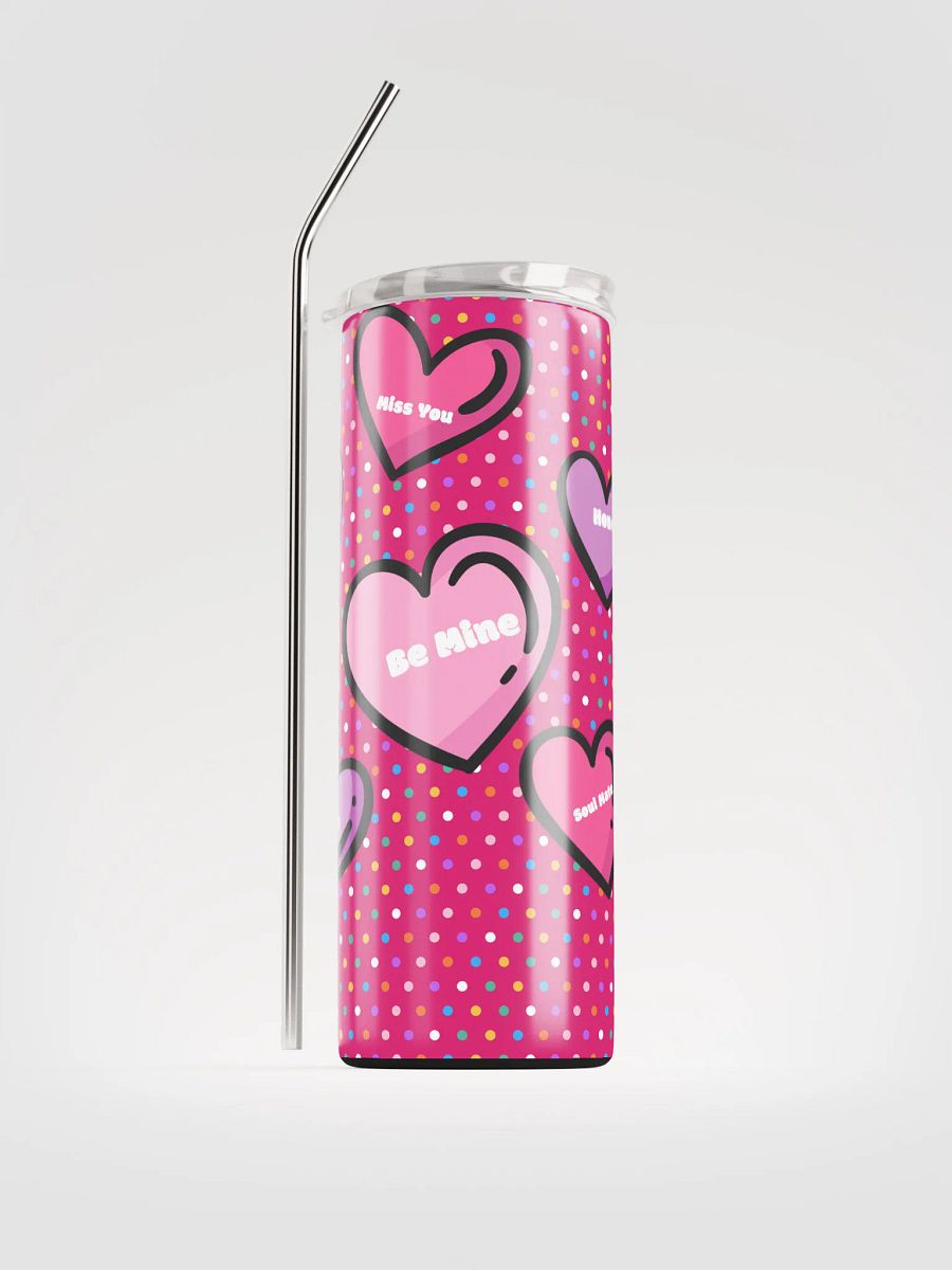 love infusion 20 oz Stainless Steel Tumbler Drinkware Flasks with insulated lid, reusable Straw Tumbler product image (1)