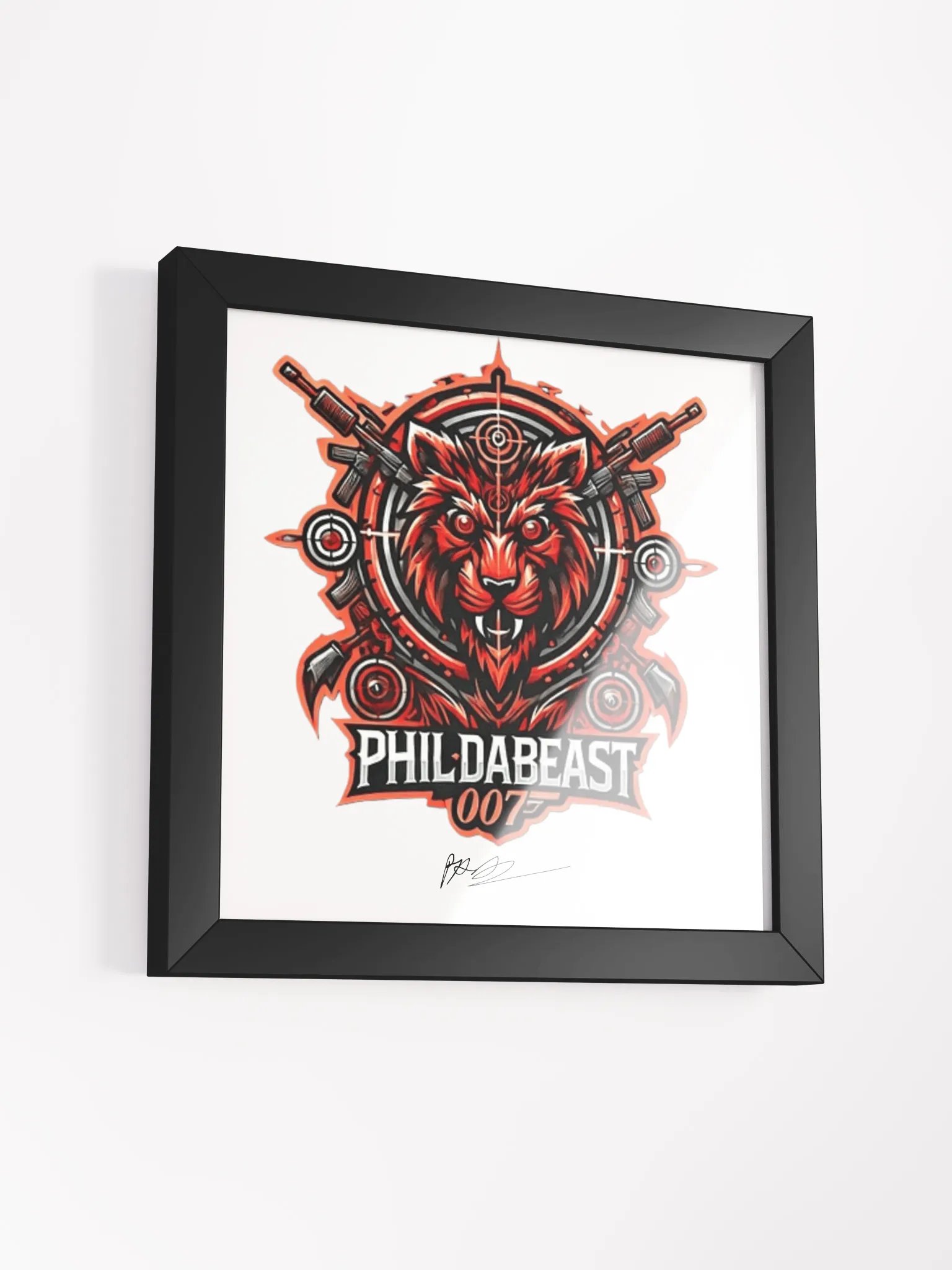 PHILDABEAST007 Framed Signed Poster product image (3)