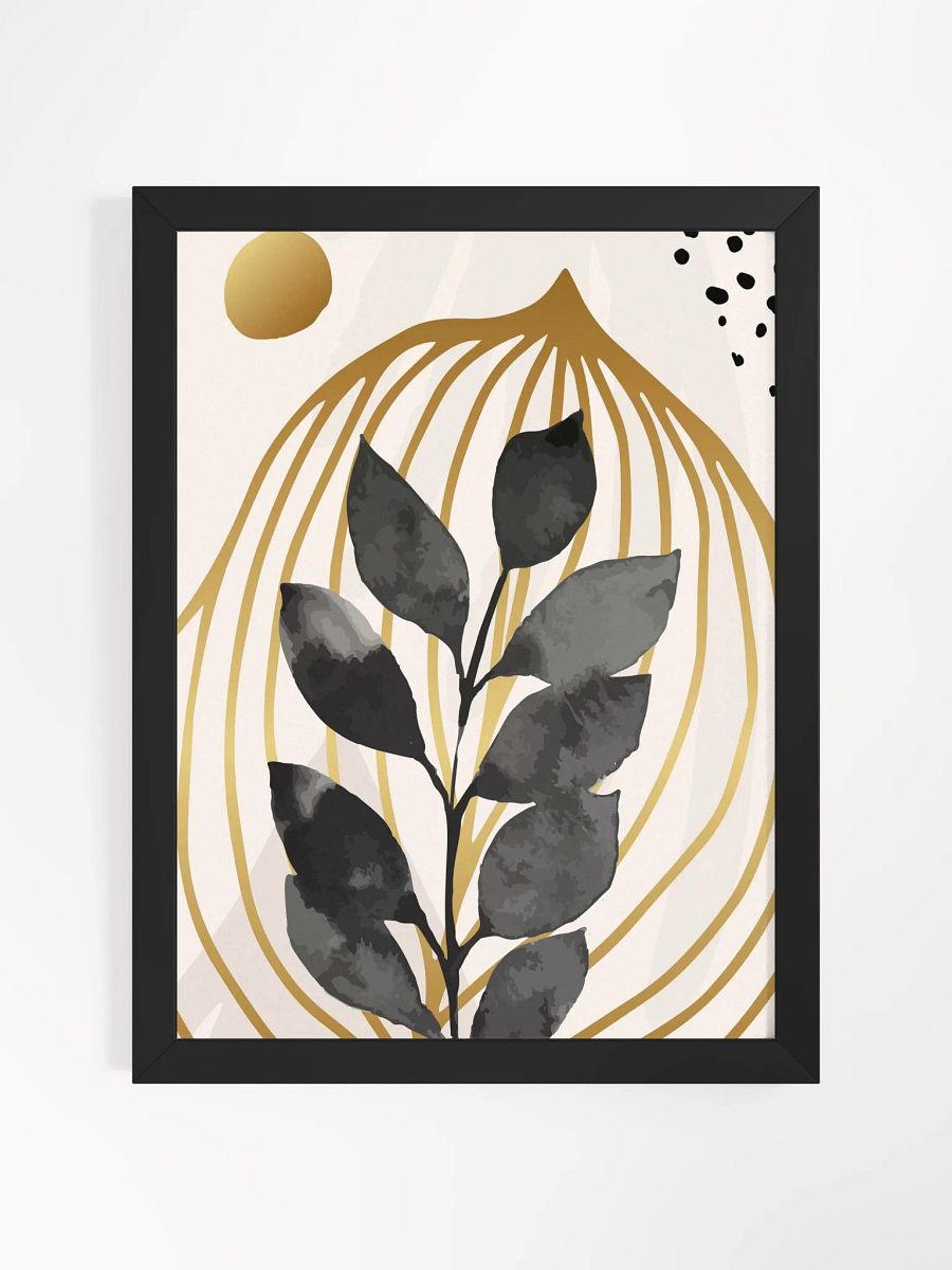 Golden Leaves Framed Matte Poster product image (1)