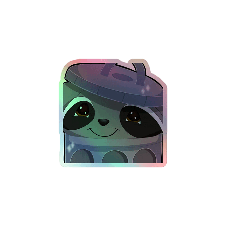 Trash Emote Holo Sticker product image (1)