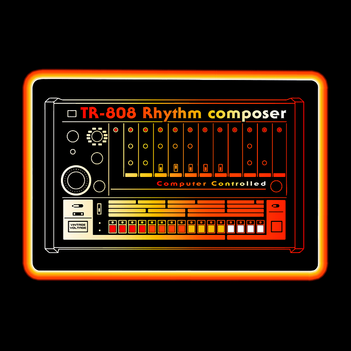 808 Desk Mat - Roland TR-808 Rhythm Composer (Vintage Drum Machine) product image (1)