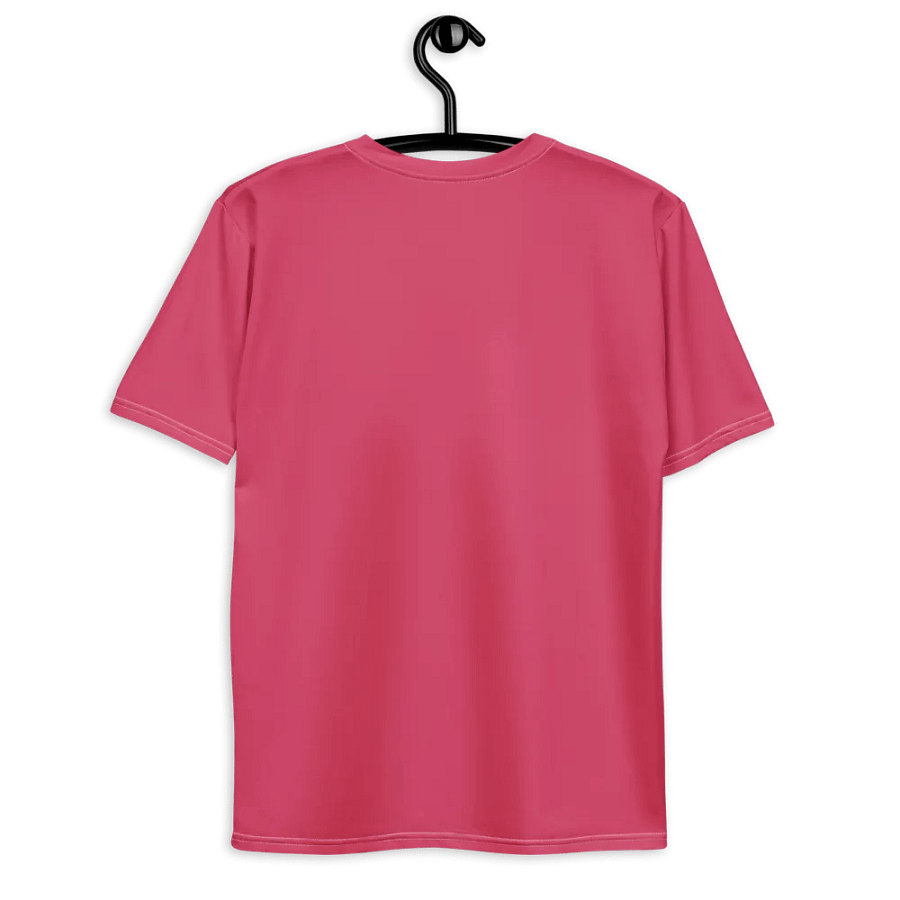 Plain Ruby Red True Summer Men's Crewneck Polyester Heavyweight Premium T-Shirt by Treasure Pie product image (9)