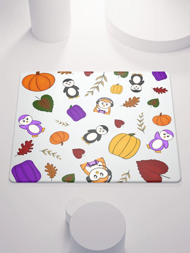 Autumn Gamer Penguin Mouse Pad product image (1)