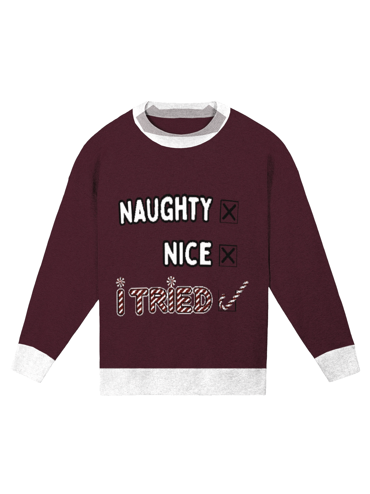 Naughty or Nice? Relaxed Fit Crewneck Sweater product image (2)