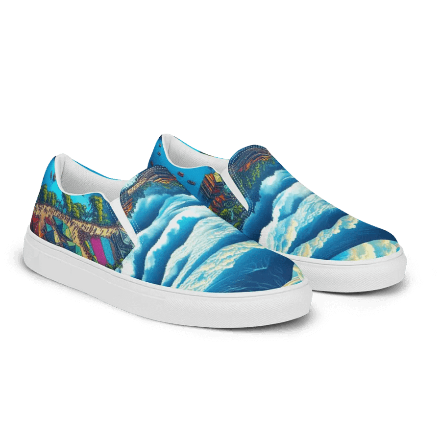 Serene Shores Women's Slip-On Canvas Shoes |Ai Design product image (3)