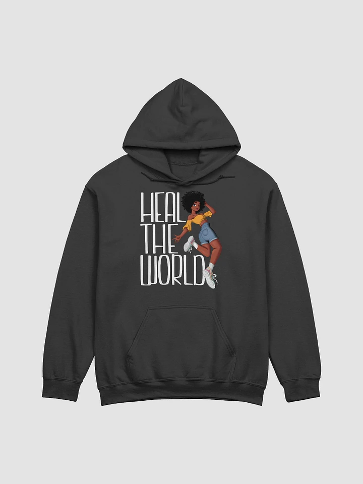 Heal the World Girl (Black Hoodie) product image (1)