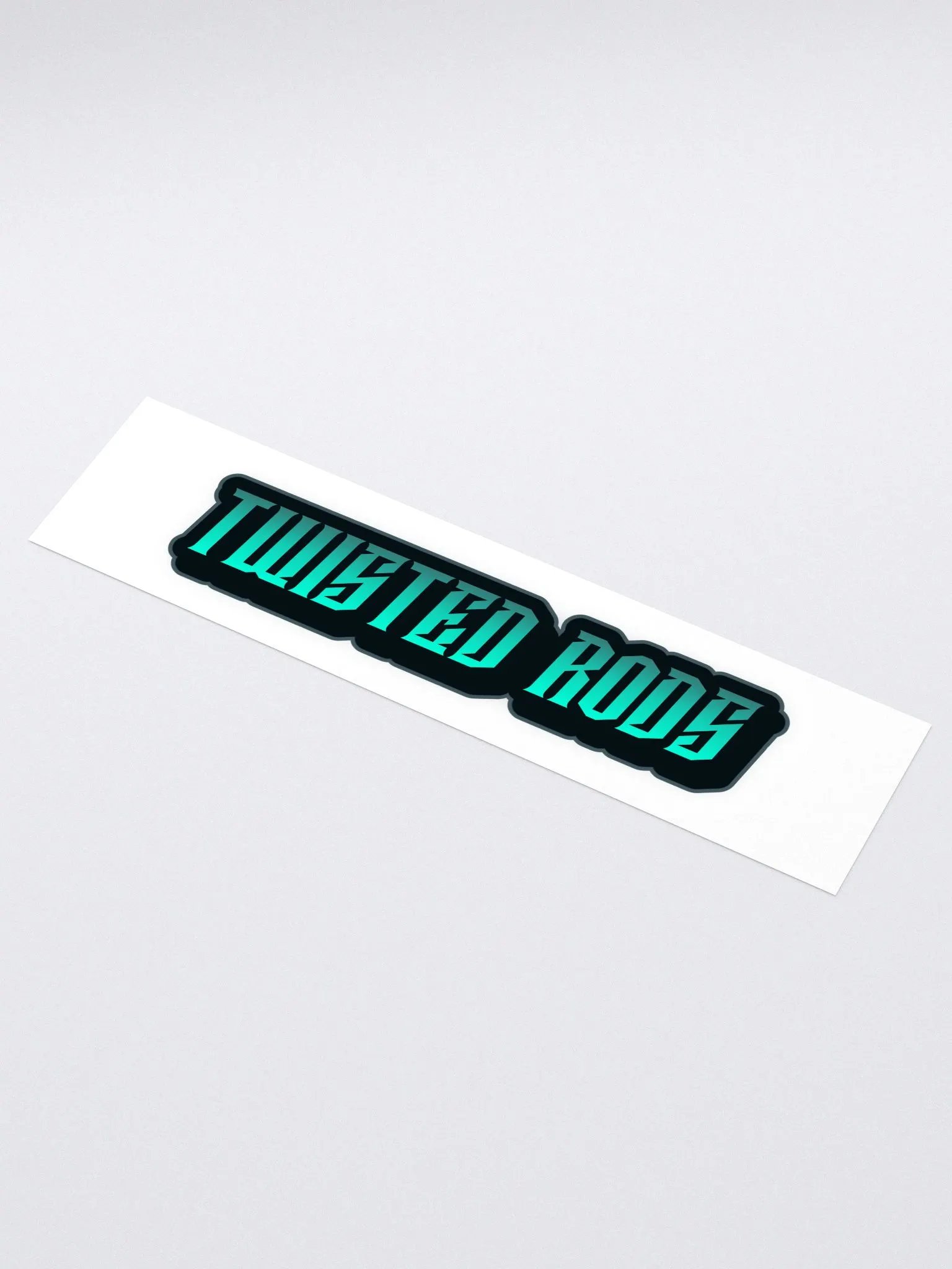 Twisted Rods Aqua Sticker product image (1)