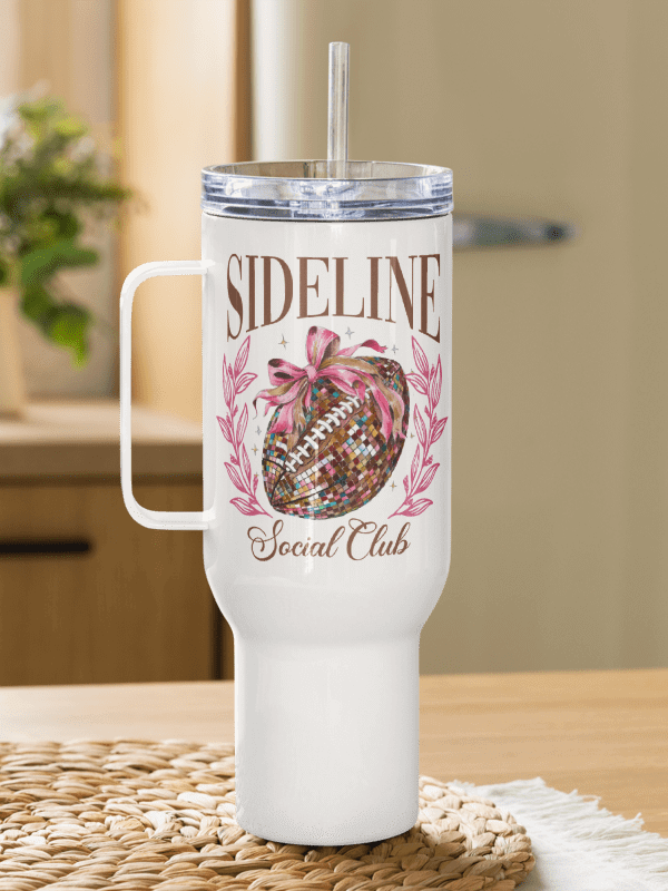 'Sideline Social Club' Travel Mug with a Handle product image (3)