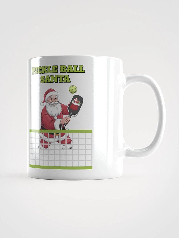 Pickle Ball Santa - Christmas Design White Mug product image (2)