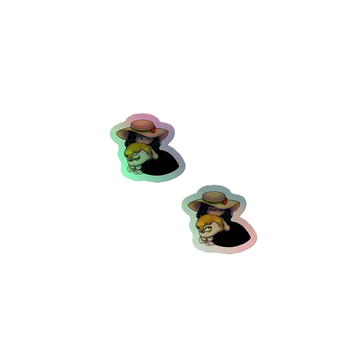 Rosine and Corvin Resting Holographic Stickers product image (1)
