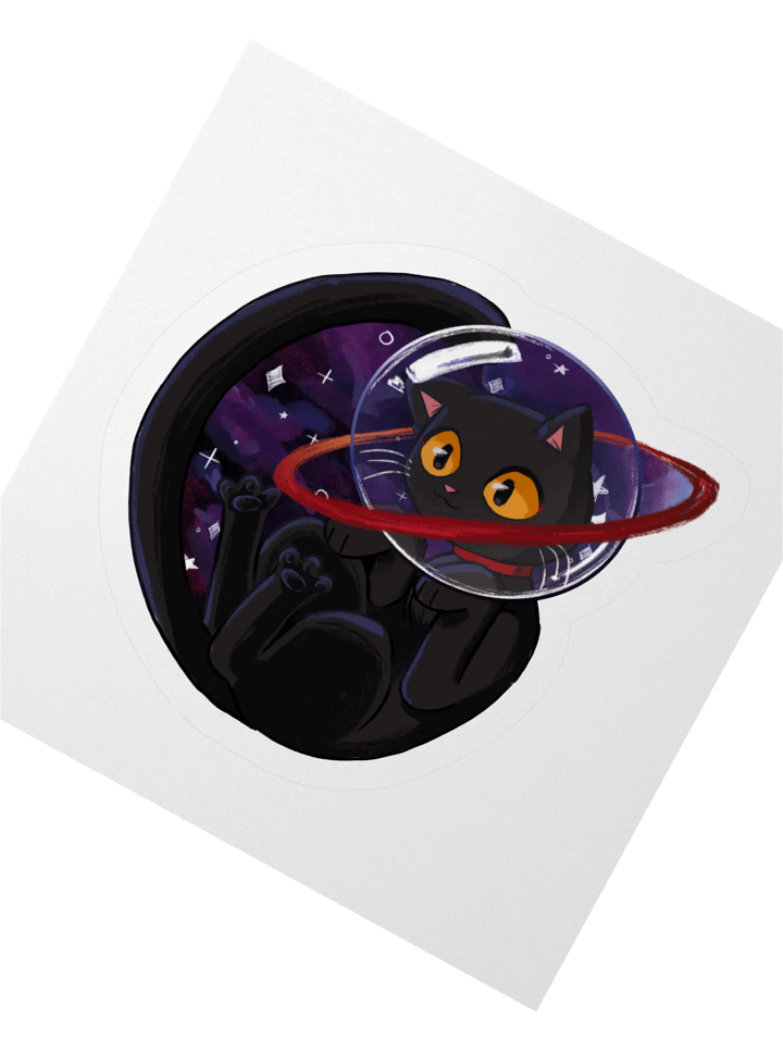 Sails Among the Stars: Lost in the Stars – Straw Cat Sticker product image (4)
