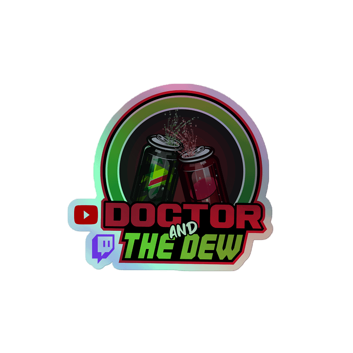 Doctor And The Dew – Holographic Stickers product image (2)