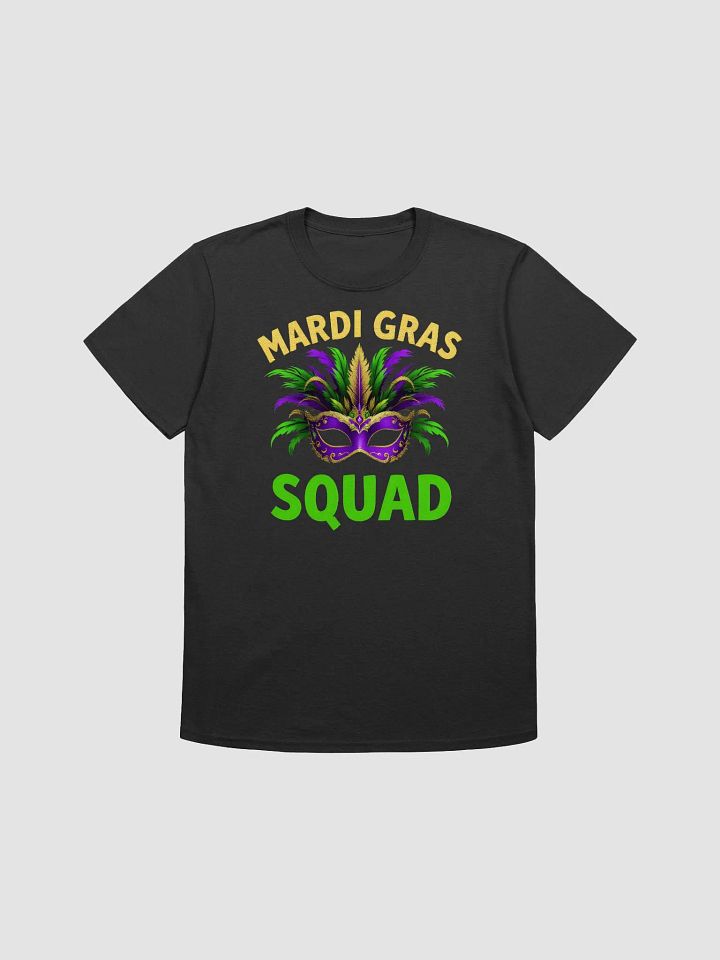 Mardi Gras Squad Feathered Mask Tee product image (1)