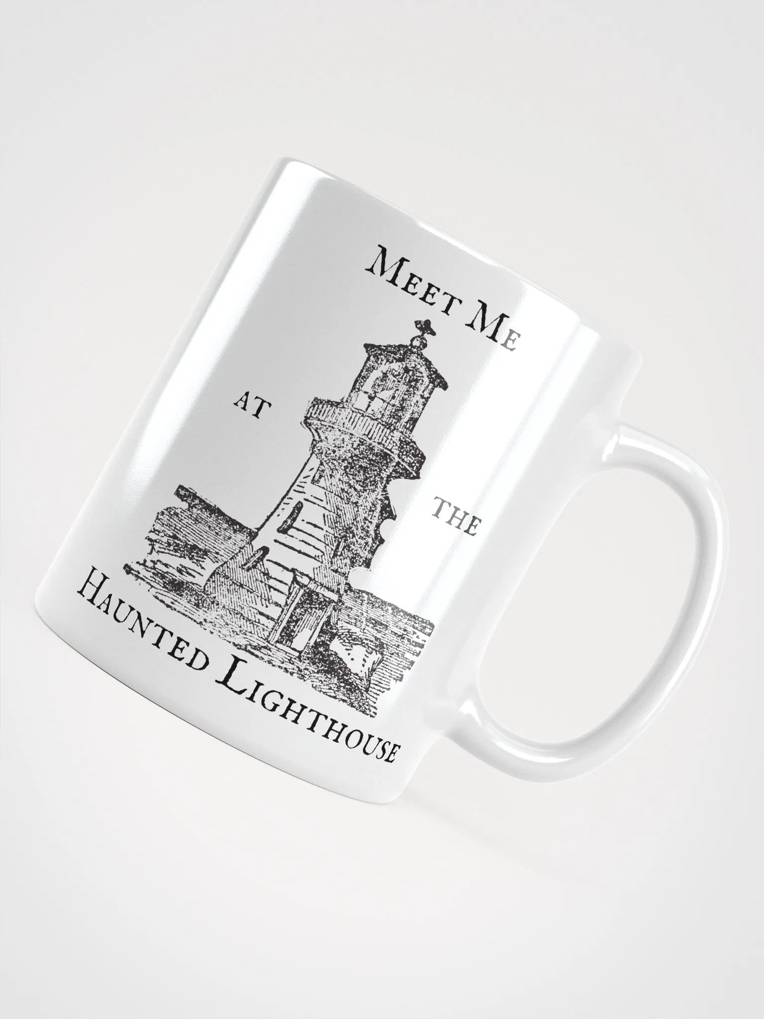 Haunted Lighthouse SYTS White Glossy Mug product image (10)