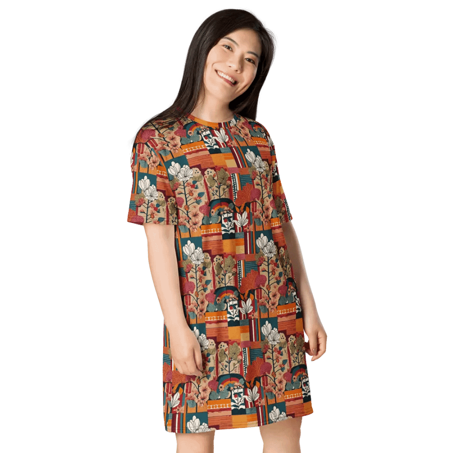Nature's Geometry All-Over Dress product image (4)