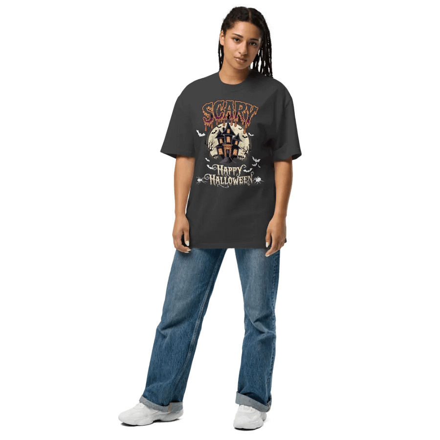 Glowing Haunted House Halloween T-Shirt product image (7)