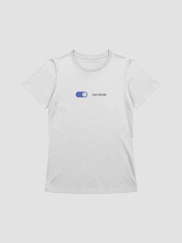 joe mode t-shirt - 100% cotton (womens black text) product image (1)