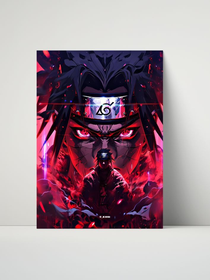 Naruto Itachi Uchiha Eternal Resolve Metal Print – 8x10 product image (1)