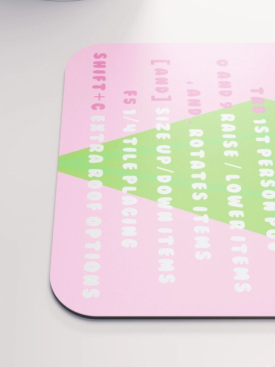 Pink Cheat Sheet Mouse Pad product image (6)
