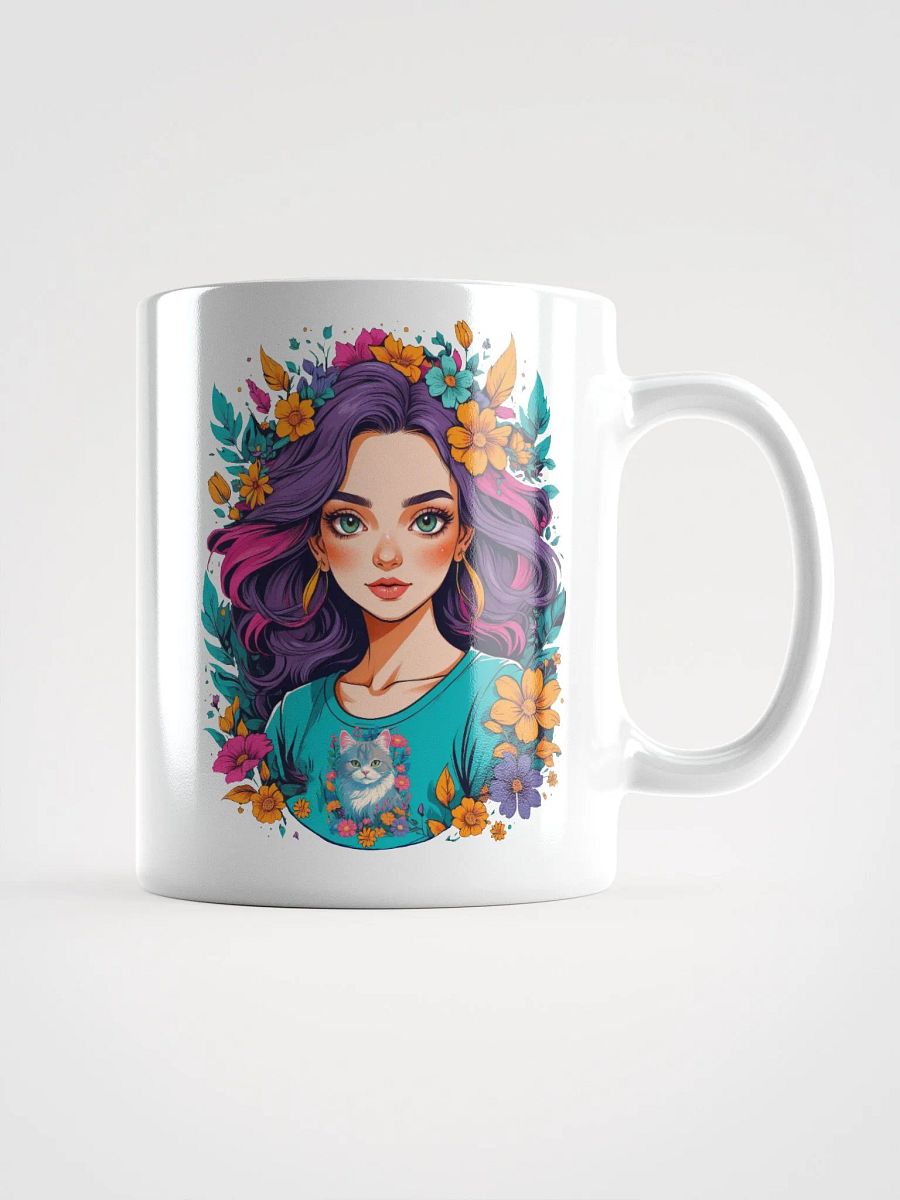 Bloomcore Flower Girl Coffee or Soup Mug - 11 oz - 15 oz - 20 oz - v2 product image (1)
