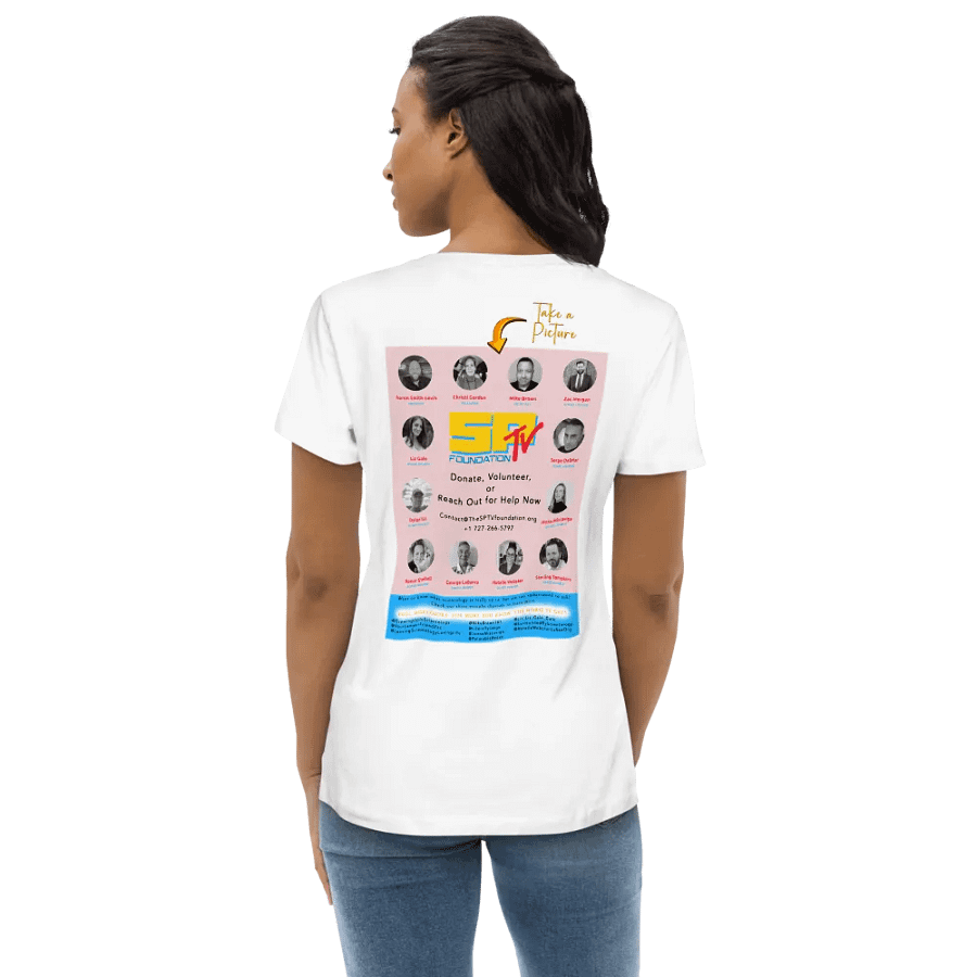 Ladies Tee - Watching Scientology - Front and Back product image (2)