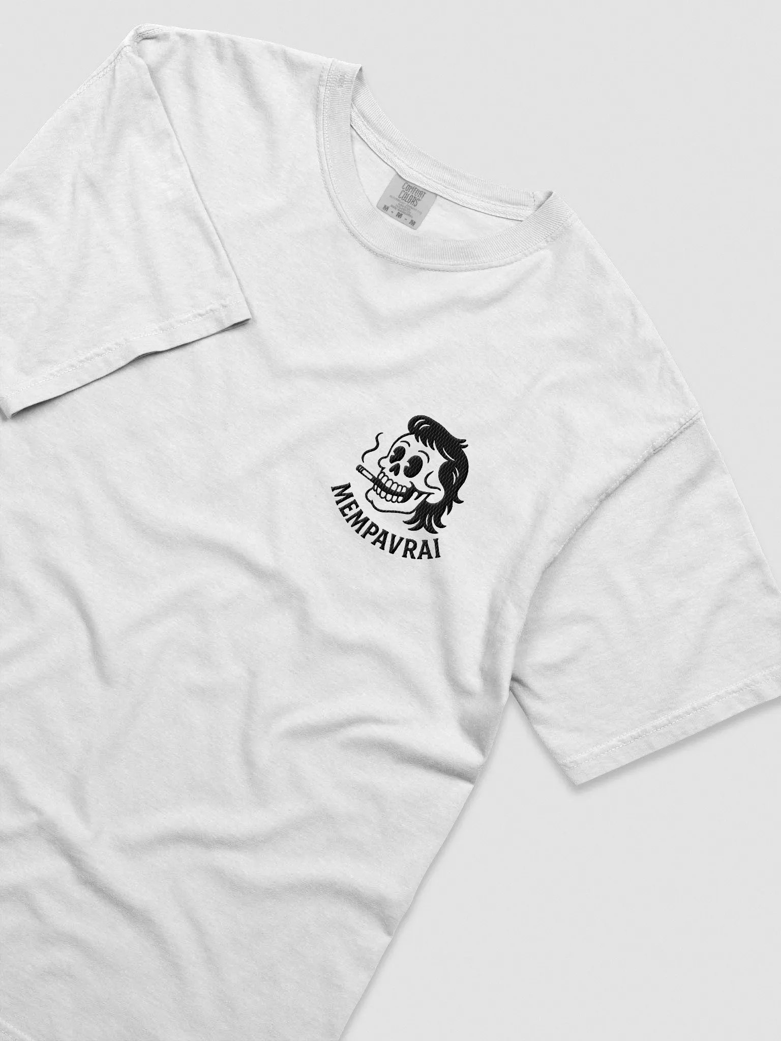 Embroided Mempa Skull Design BLACK product image (27)