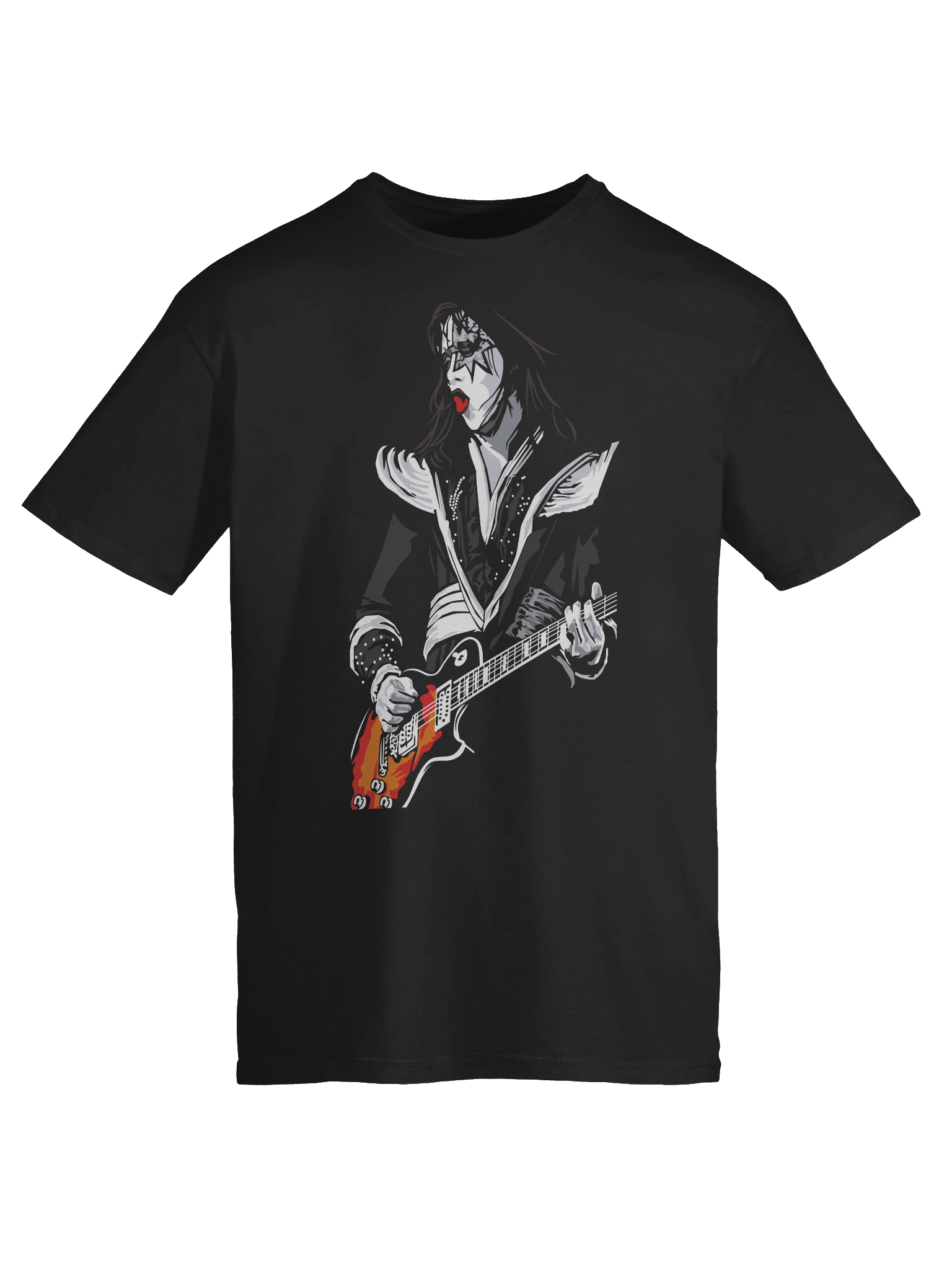 KISS – Gene Simmons (The Demon) – Stagefire Shred – Gildan Softstyle T-Shirt product image (6)
