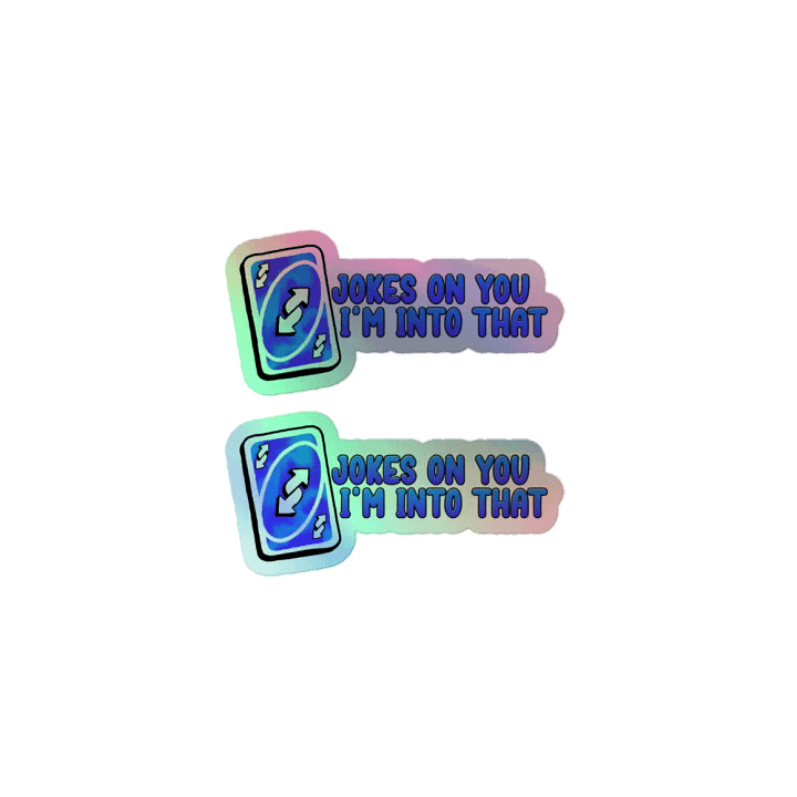 Jokes Holo Sticker 2pc product image (1)